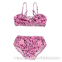 Loyalt Fashion Toddler Kids Girl Baby Cool Swimwear Leopard Printed Bow Bikini Swimsuit Beach Set Summer for 0-4 Years Pink B07QC7SVD8